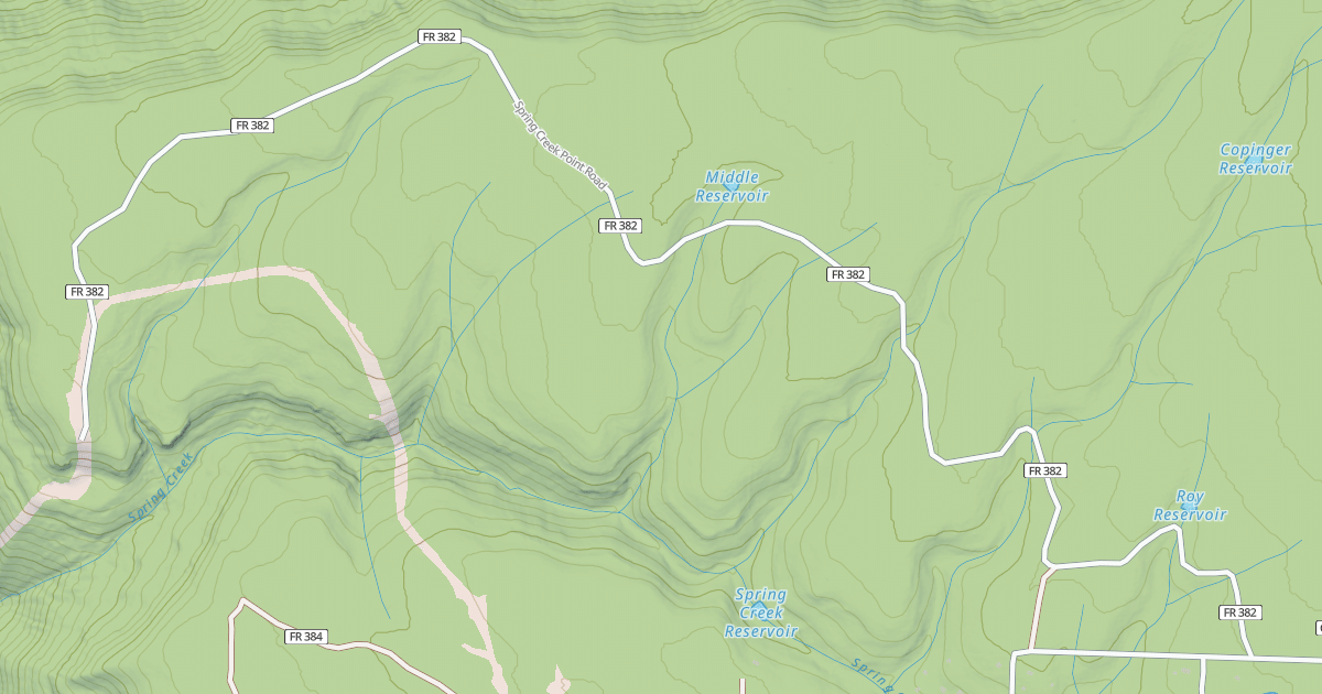 Map preview of SPRING CRK POINT