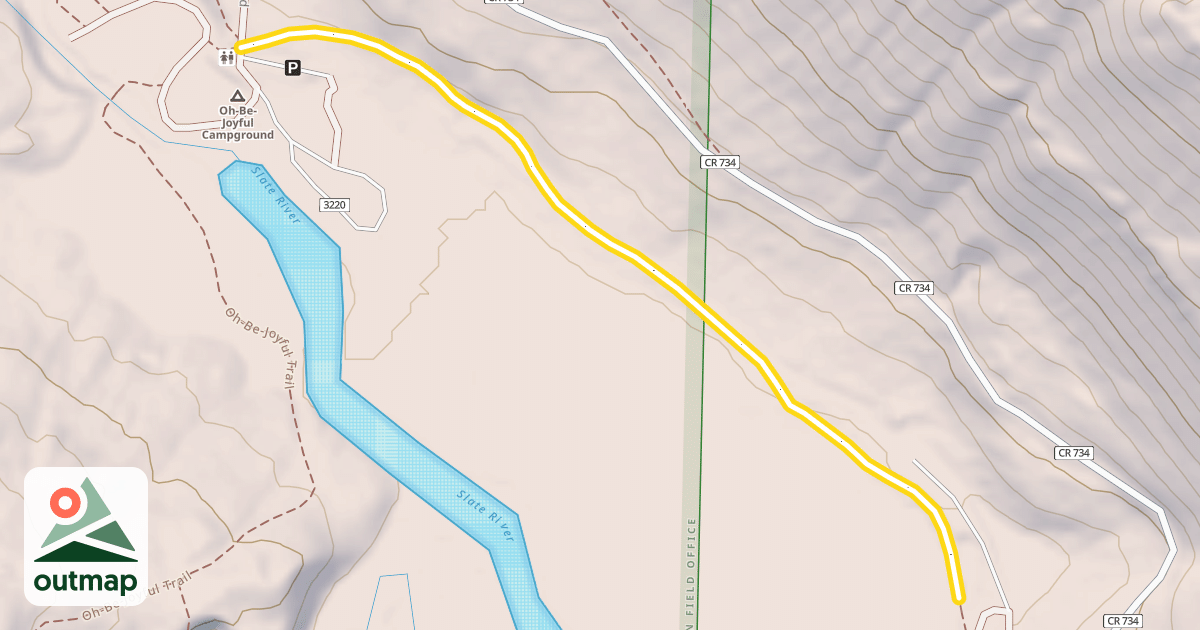 Map of Coal Train Trail