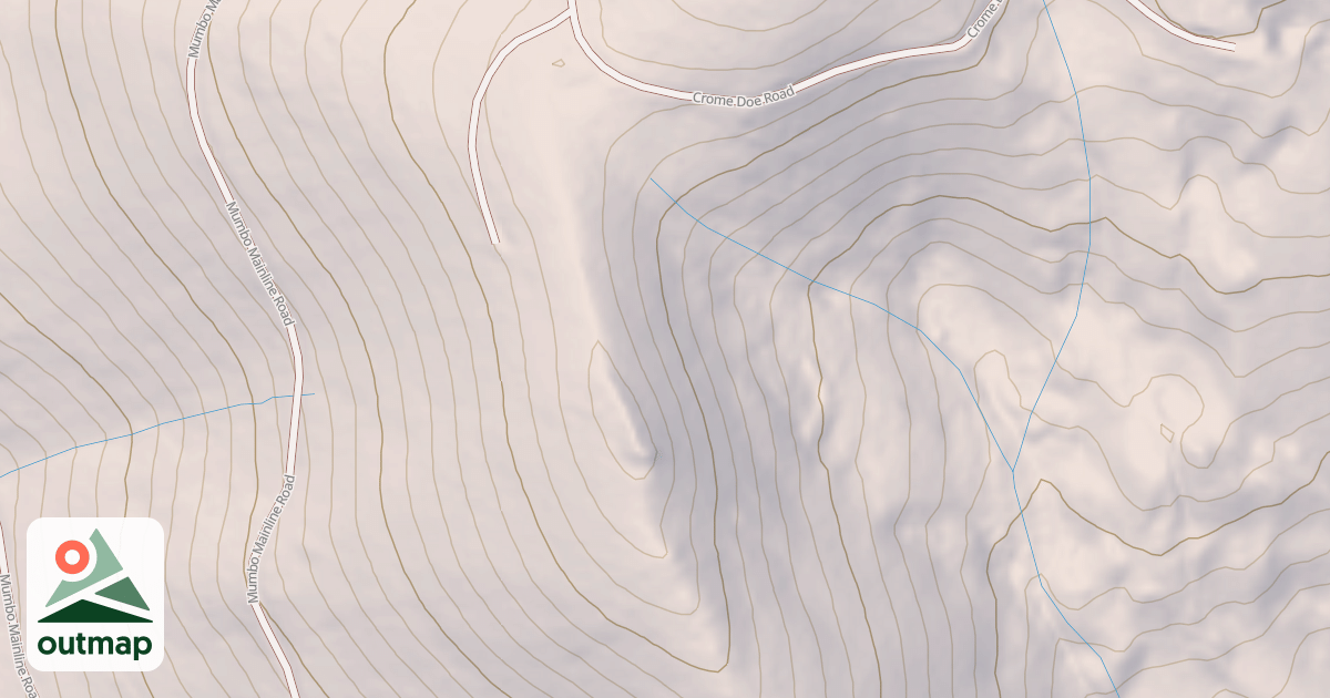 Map of CHROME DOE SPUR