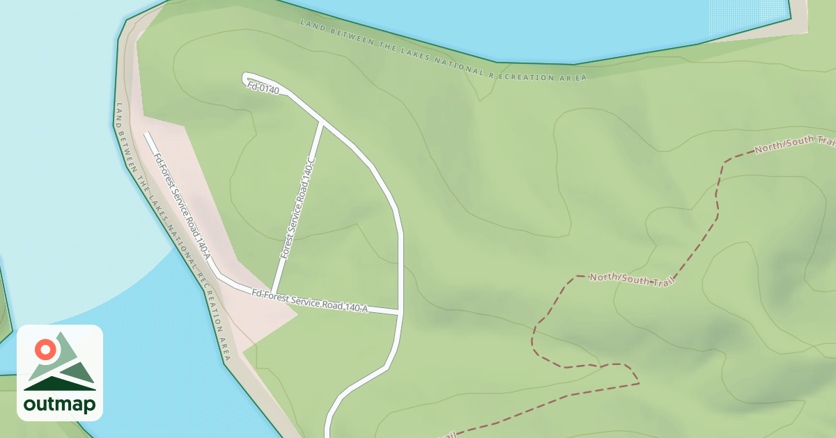 Map of S.B. CAMPSITES 3-5 ACCESS