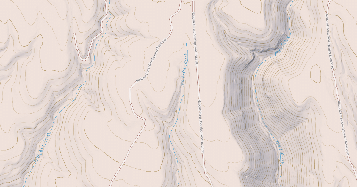 Map preview of USFS National Forest System Roads {453B89E2-E6DC-4EC4-934E-2517CE35ADA9}