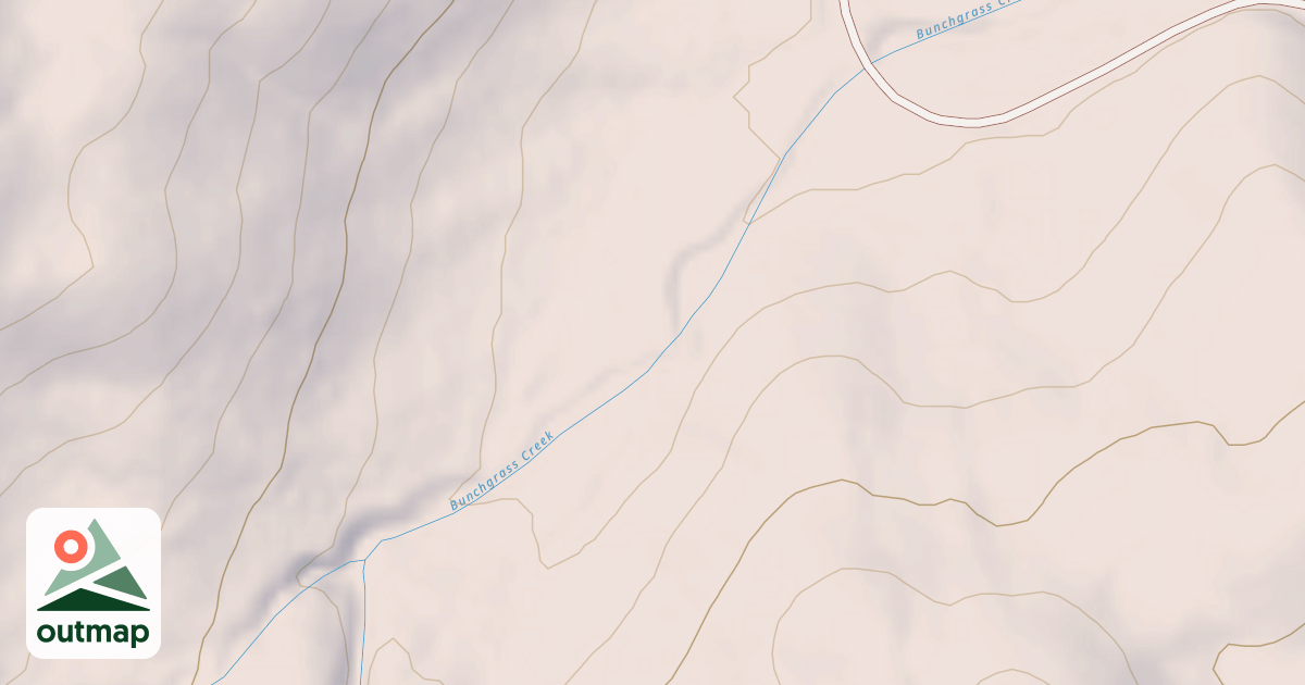 Map of BUNCHGRASS SOUTH