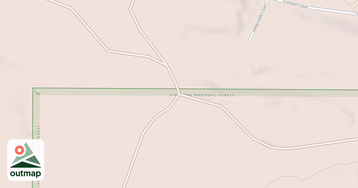 Map of COX POND SOUTH SPUR A
