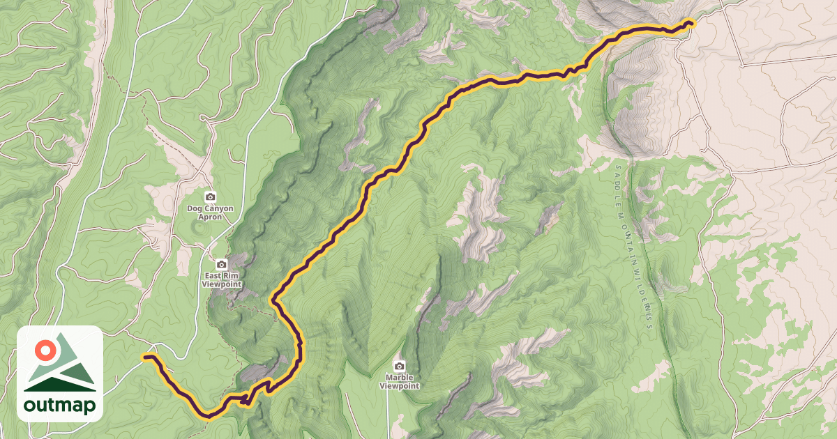 Map of North Canyon Trail #4