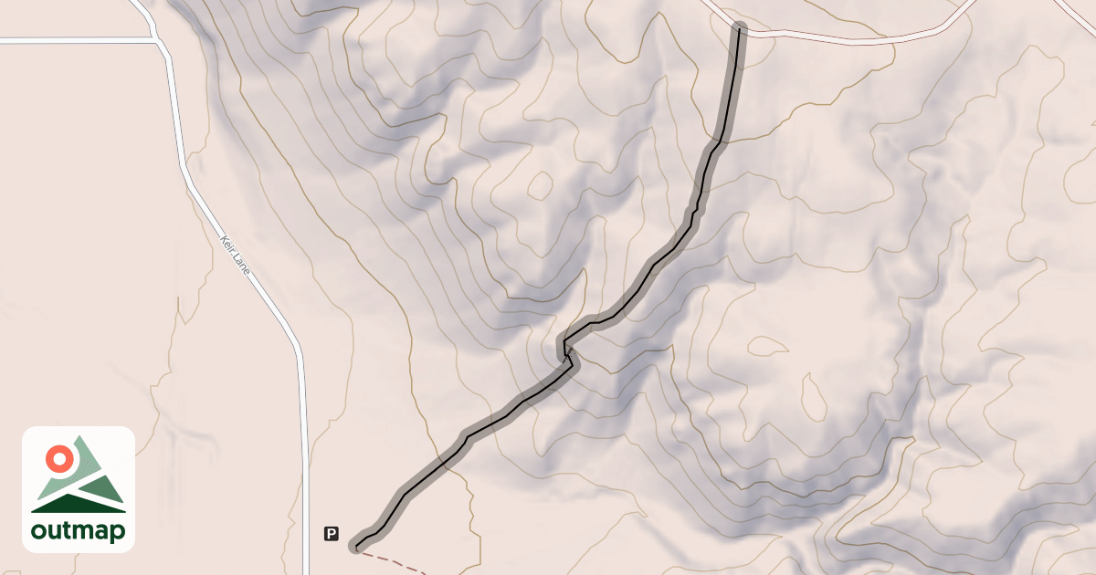 Map of Flatline Trail