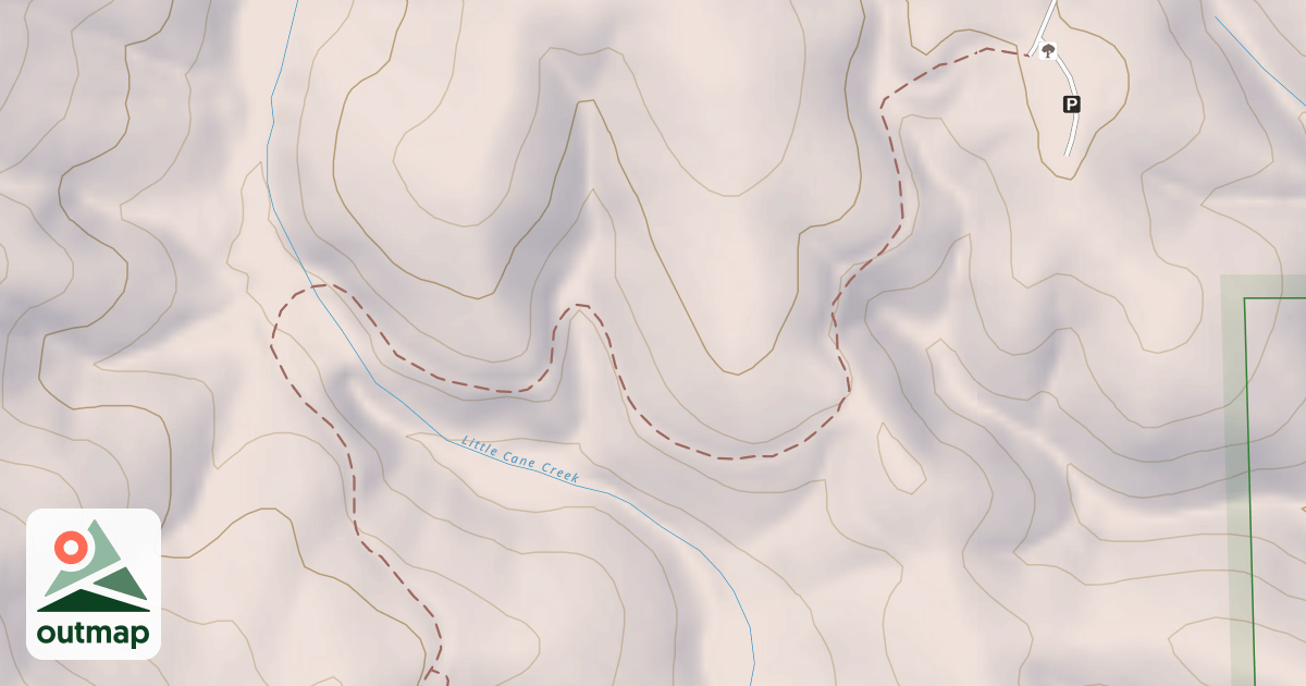 Map of Parking Lot Trail