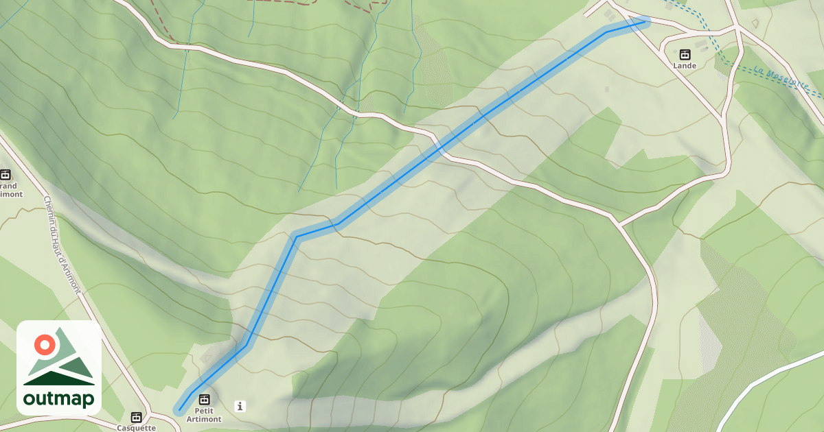 Map of Petit Artimont