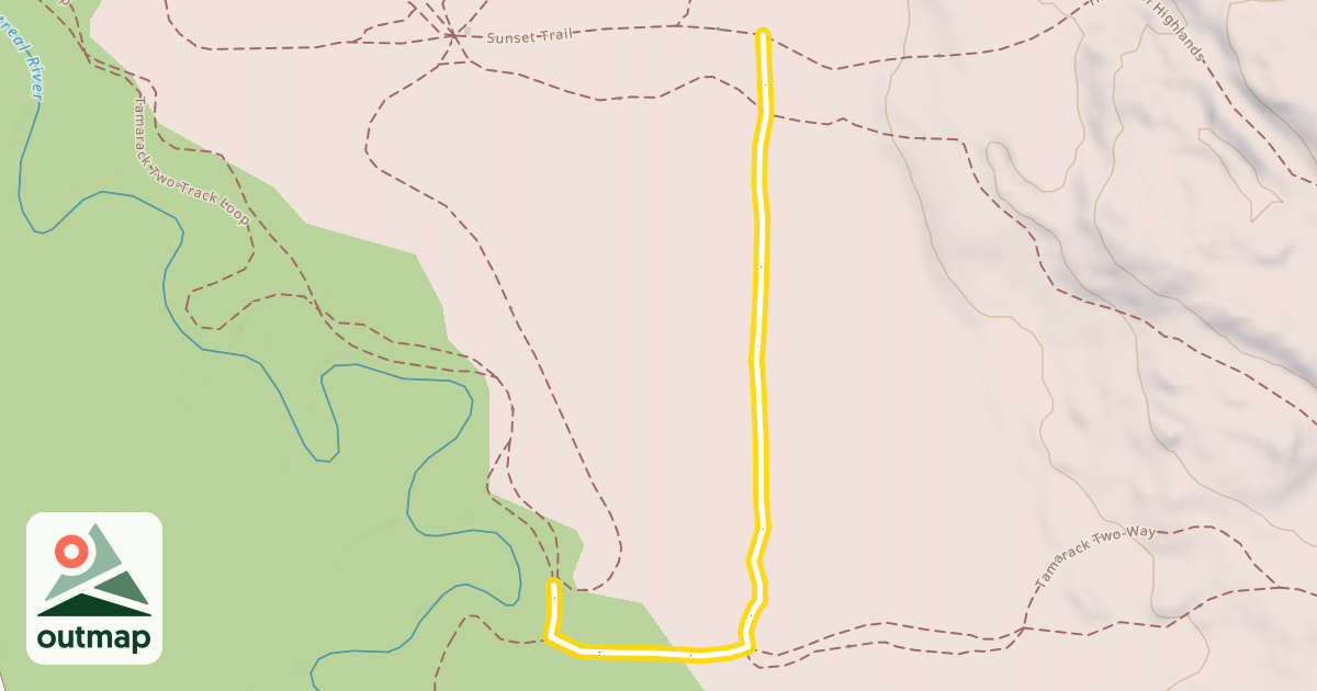 Map of Tamarack Two-Track Loop