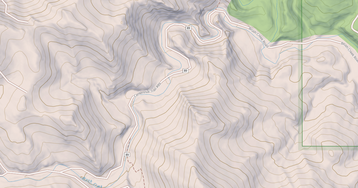 Map preview of BRUSH CREEK (SEGMENT 2)