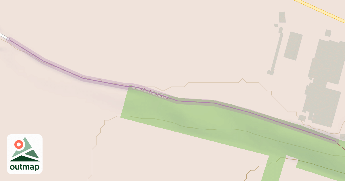 Map of Chemin des Cotats