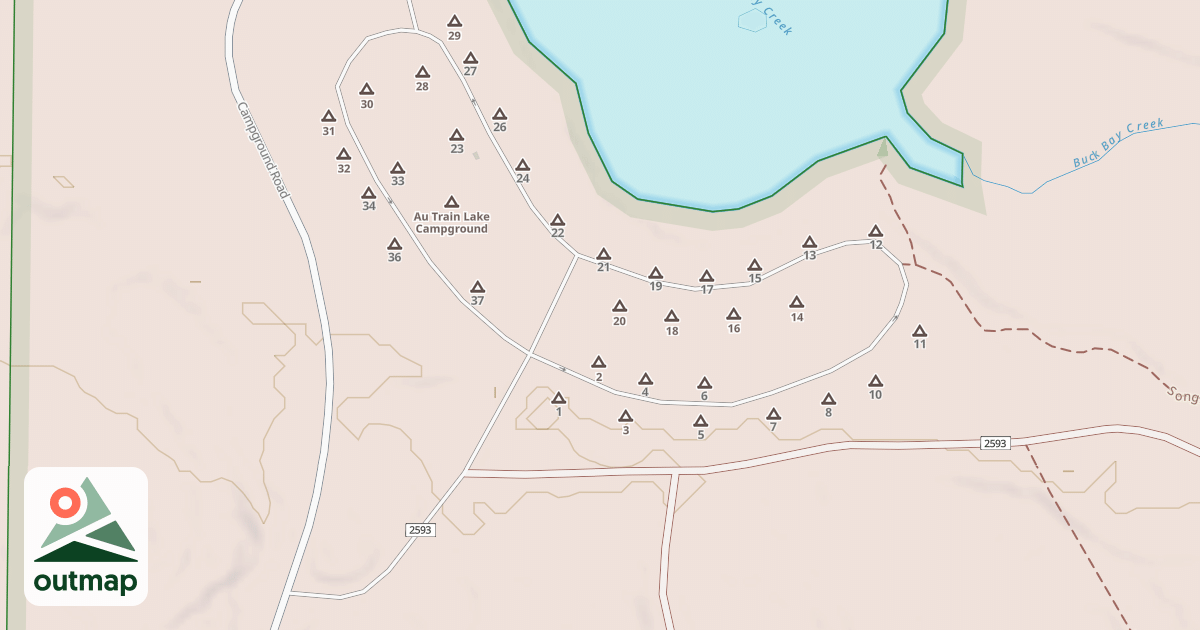 Map of AUTRAIN CAMP GRD SPUR A