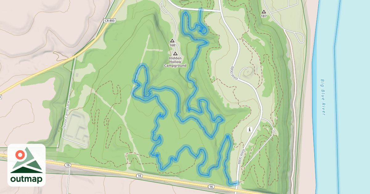 Map of Oscar's Trail