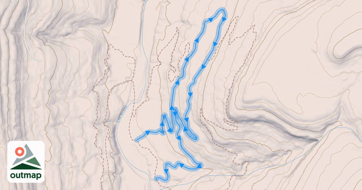Map of Racers Hill