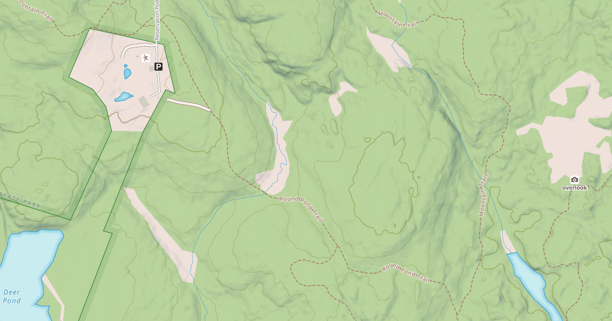 Map preview of Round pond trail
