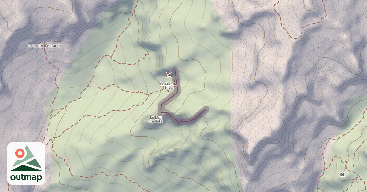 Map of Climbing Crag
