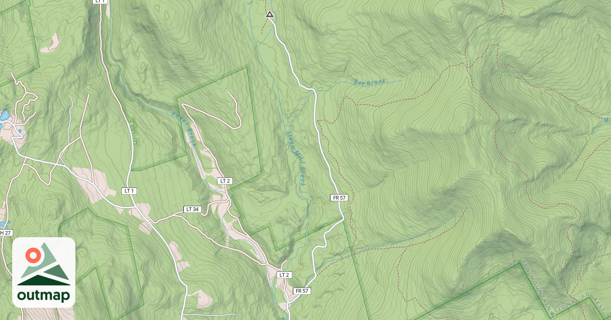 Map of FURNACE BROOK