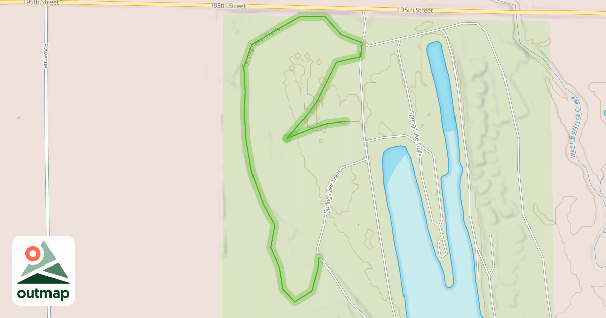 Map of Spring Lake Trails