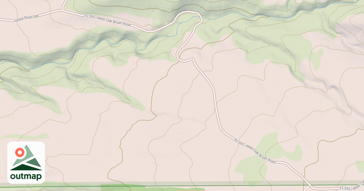 Map of MIDDLE CANYON
