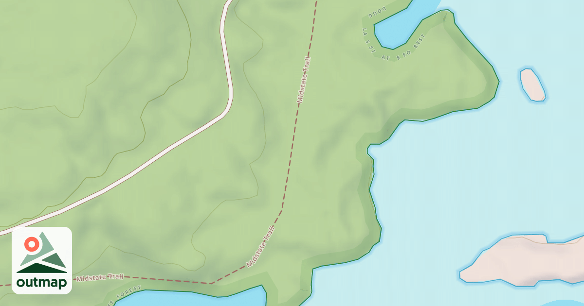 Map of Midstate Trail