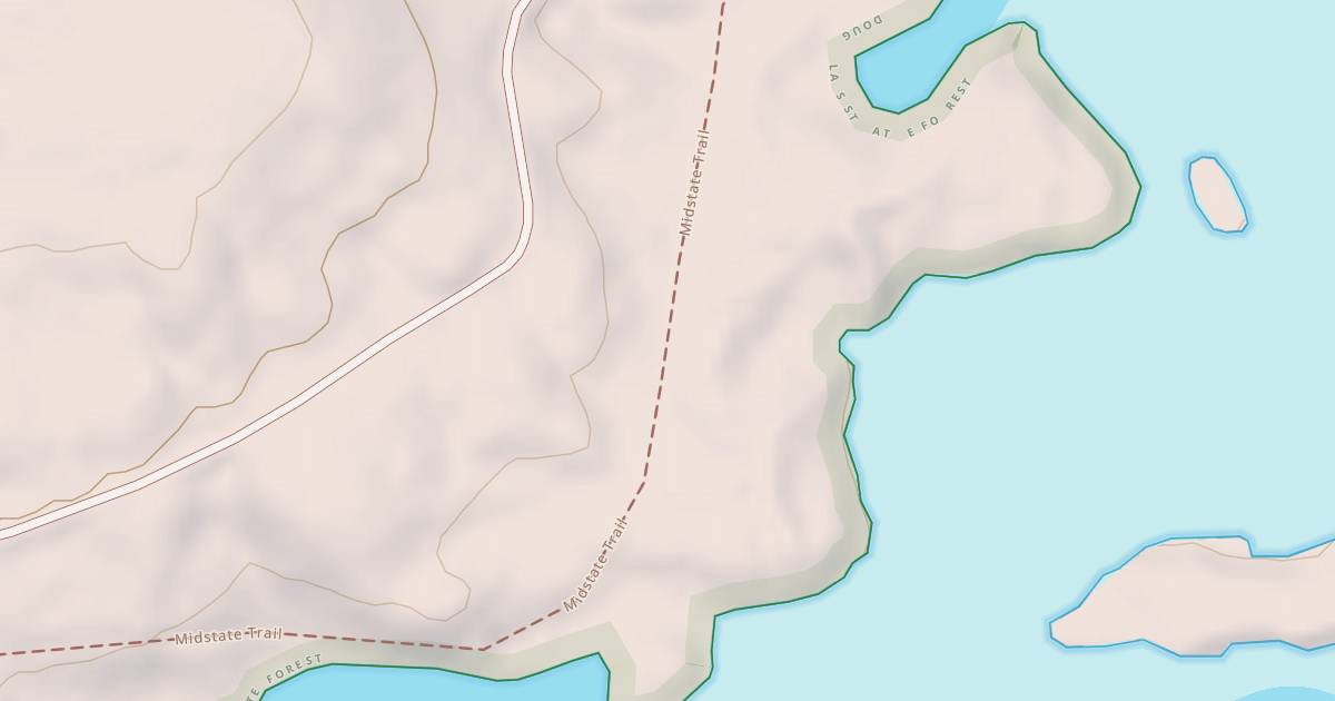 Map preview of Midstate Trail