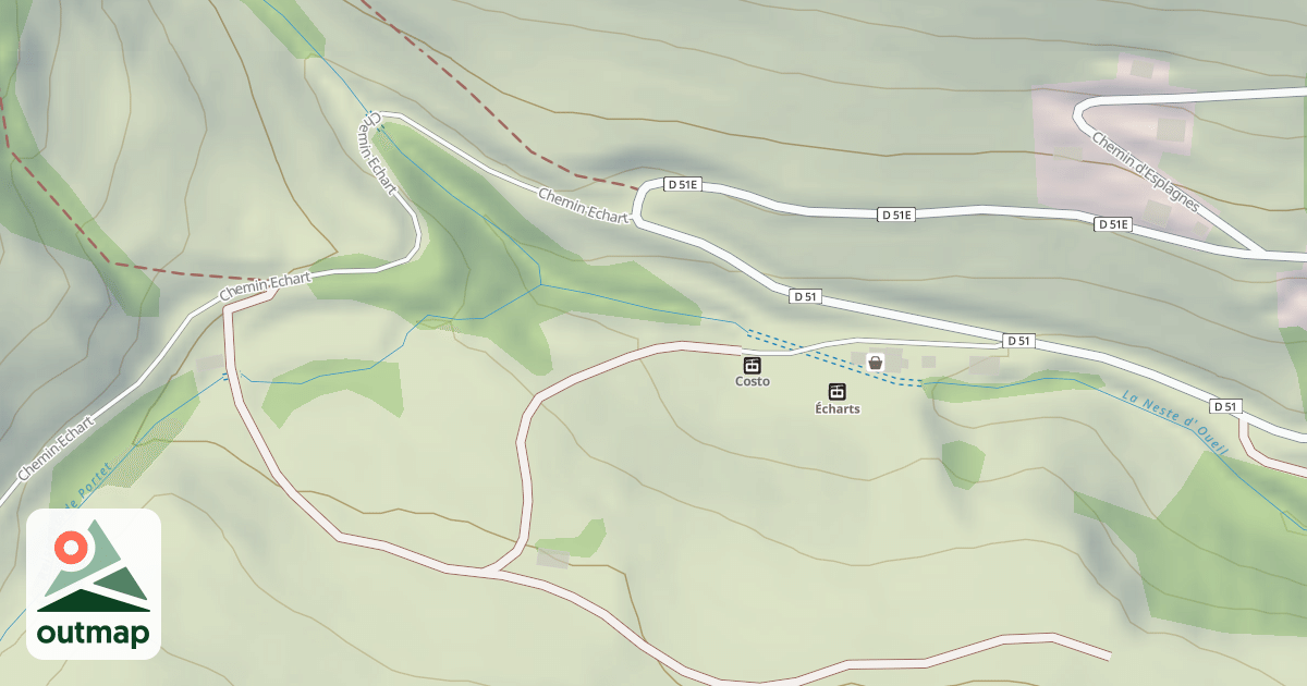 Map of Piste de luge