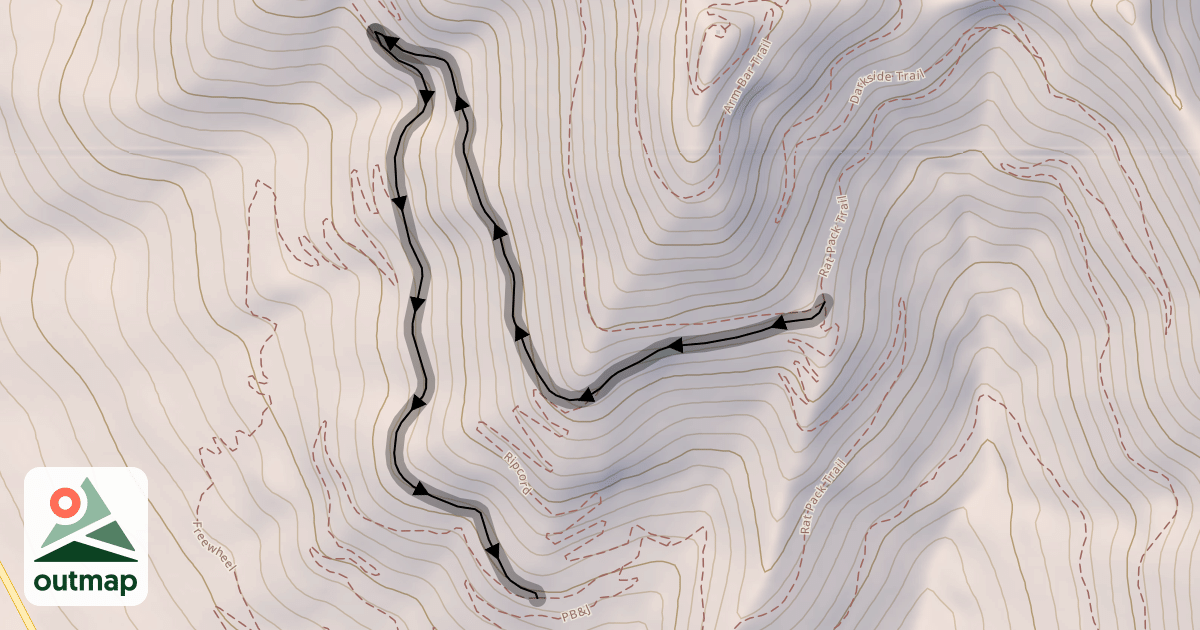 Map of Breakdown Trail