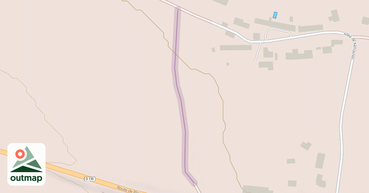 Map of ancien chemin creux