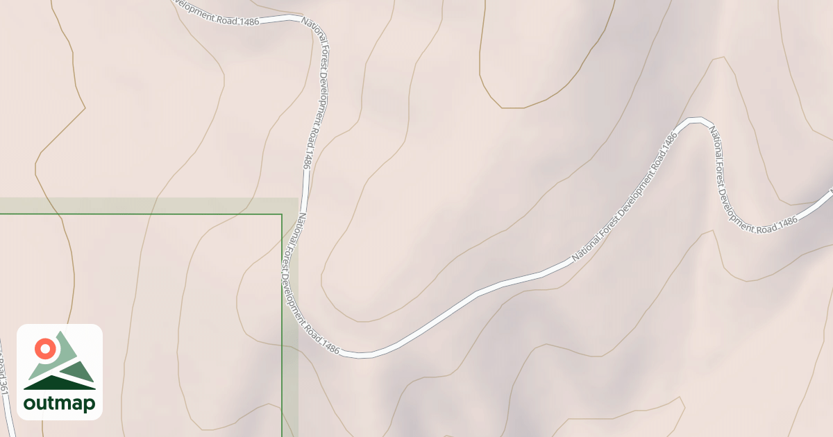 Map of ANTHONY PEAK SPUR
