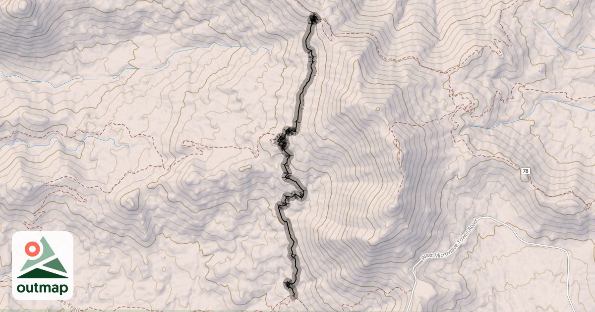 Map of Cactus Garden Trail