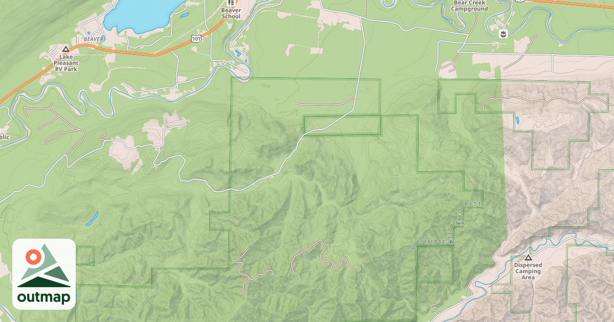 Map of USFS Motor Vehicle Use Map Roads {200DCE0B-6BEE-41EF-9DB1-8F021F3CAD2D}
