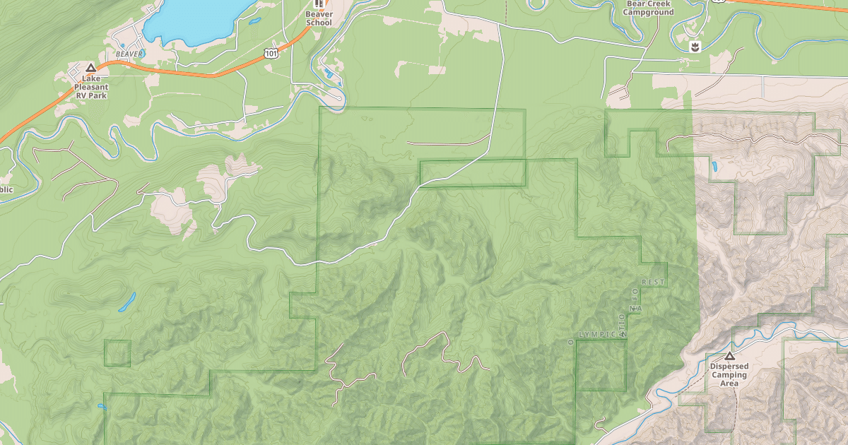 Map preview of USFS Motor Vehicle Use Map Roads {200DCE0B-6BEE-41EF-9DB1-8F021F3CAD2D}
