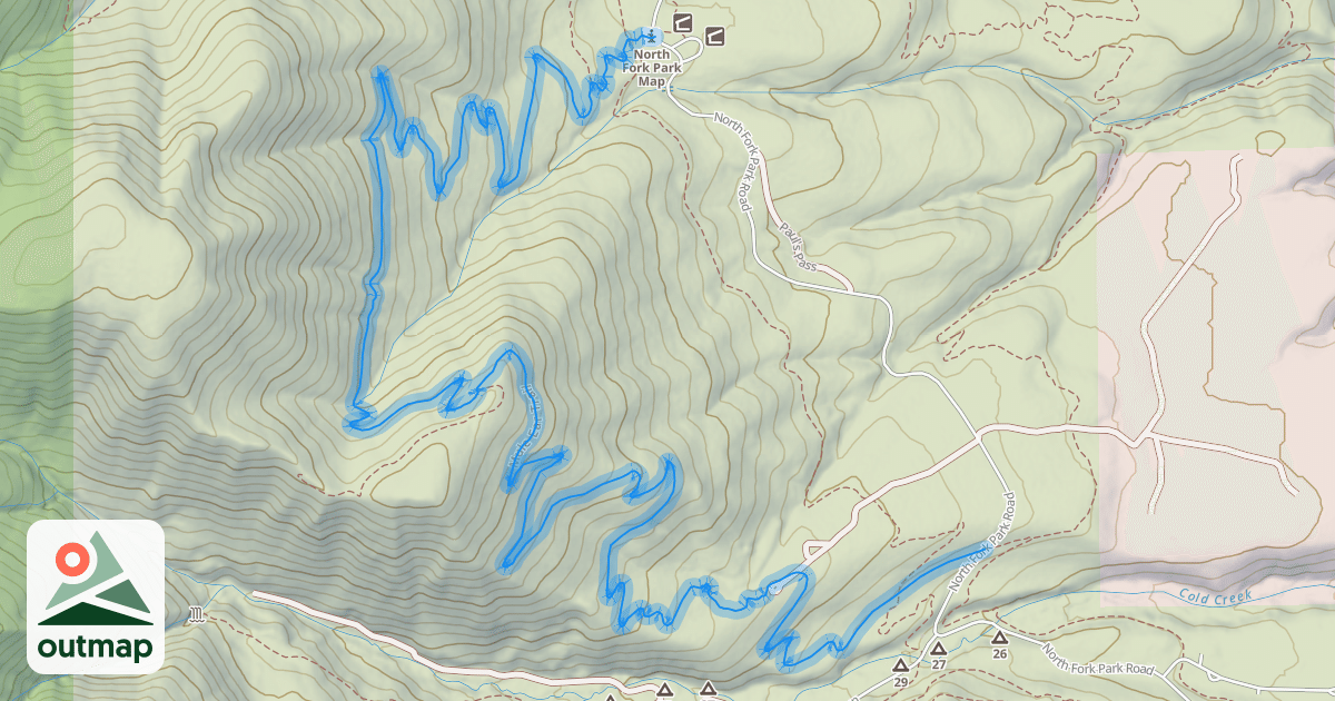 Map of Mule Ear Trail