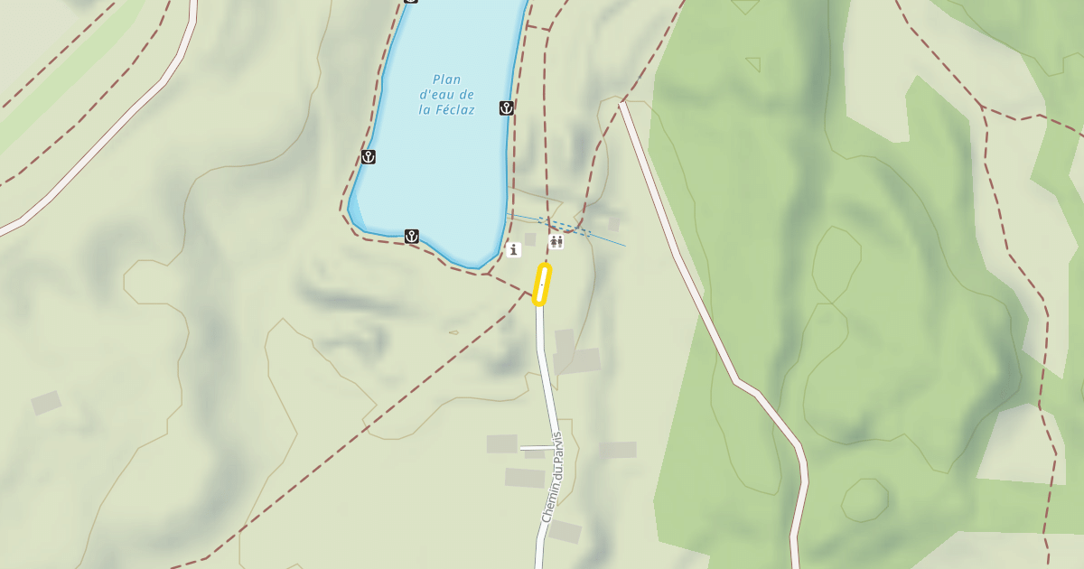 Map preview of Chemin du Parvis