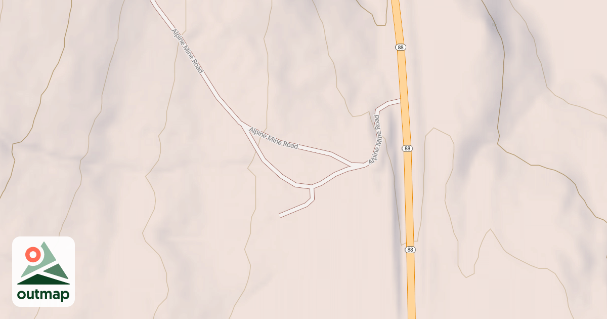 Map of CRATER LAKE TURNOUT