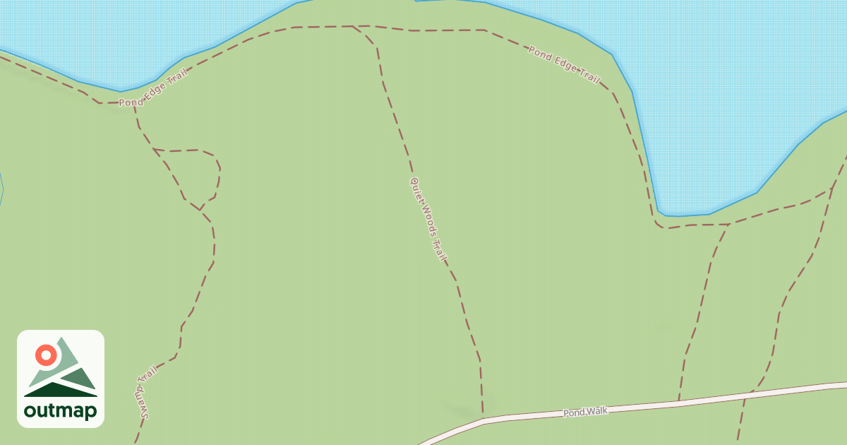 Map of Quiet Woods Trail
