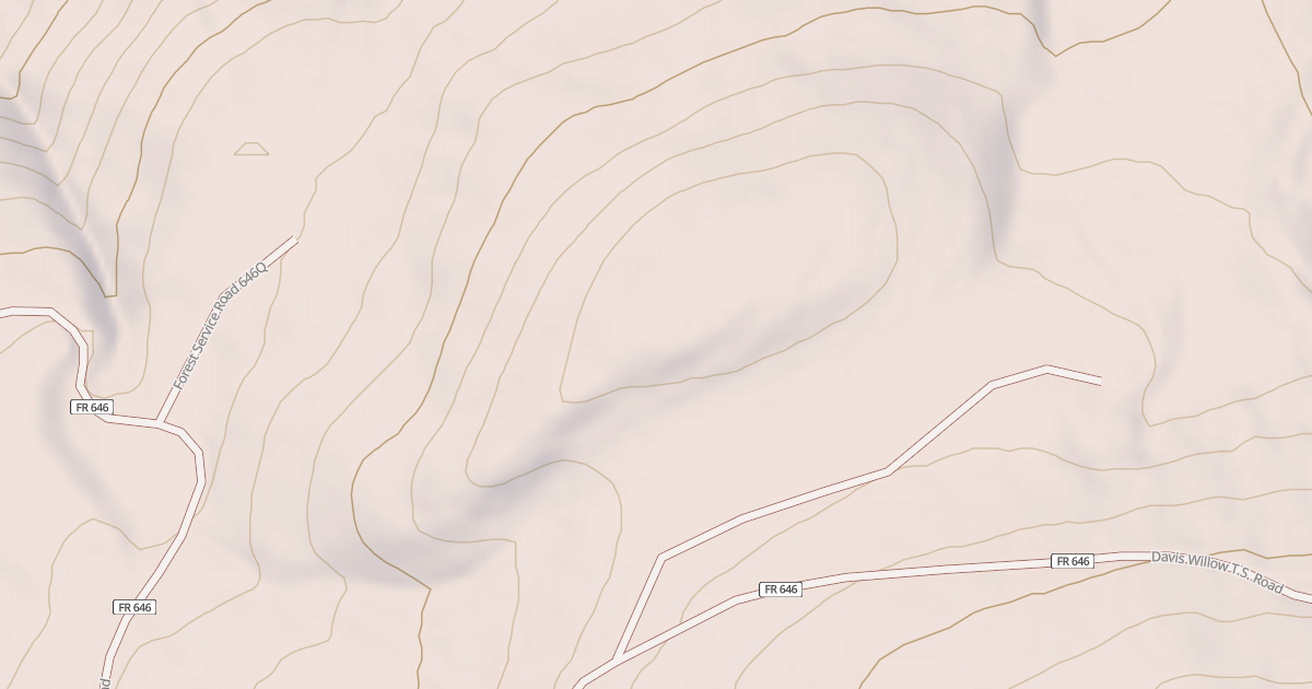 Map preview of USFS National Forest System Roads {121922C2-B5F4-4D17-926D-D27DFBBC0EB4}