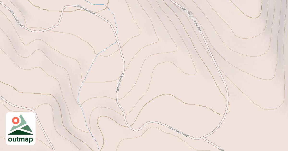 Map of BLACKS LAKE