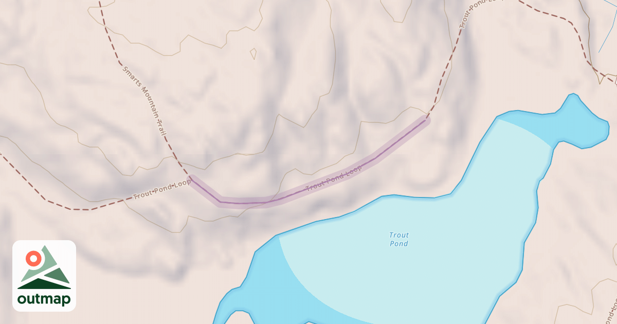 Map of Trout Pond Loop
