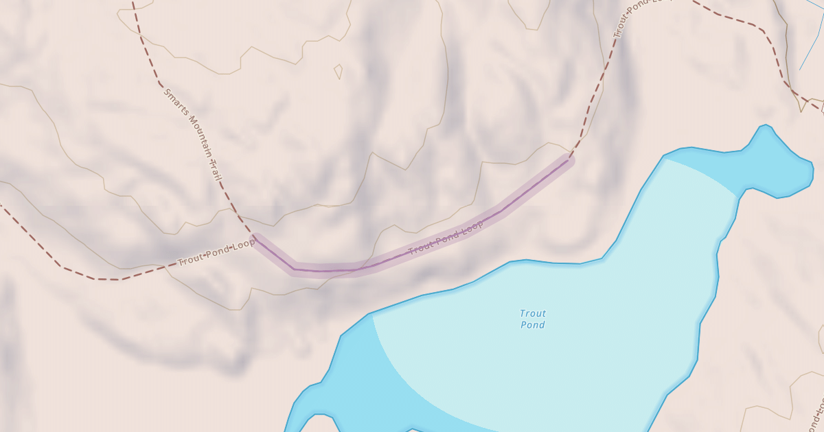 Map preview of Trout Pond Loop
