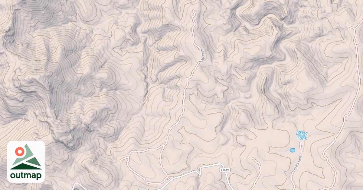 Map of RUBY PEAK