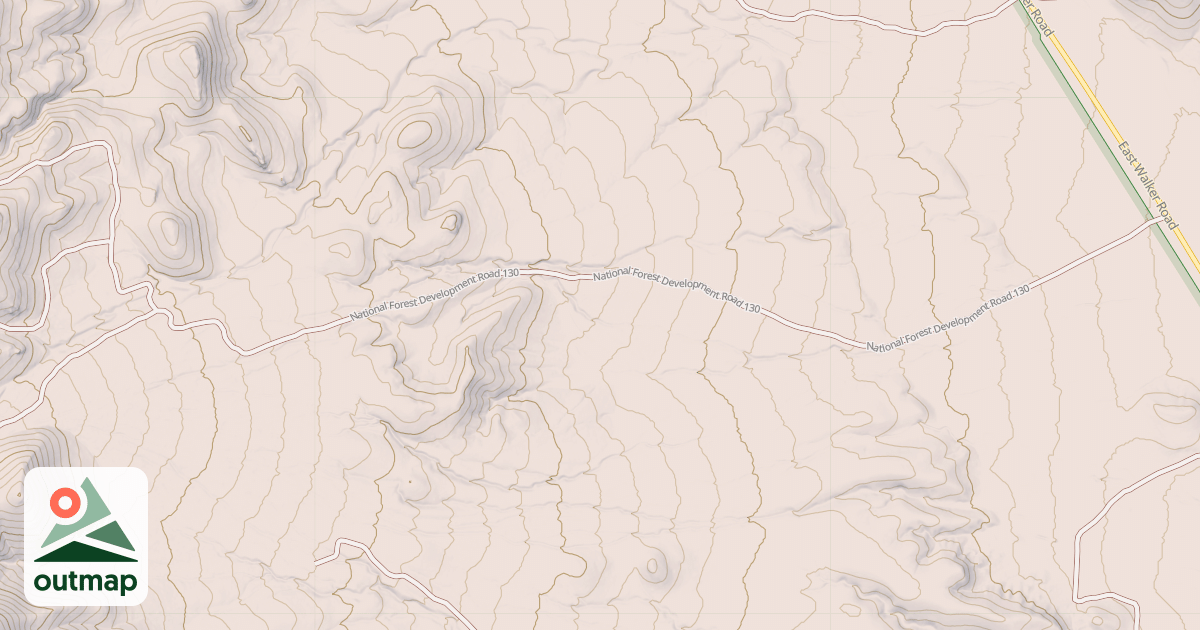 Map of DRY WASH ROAD