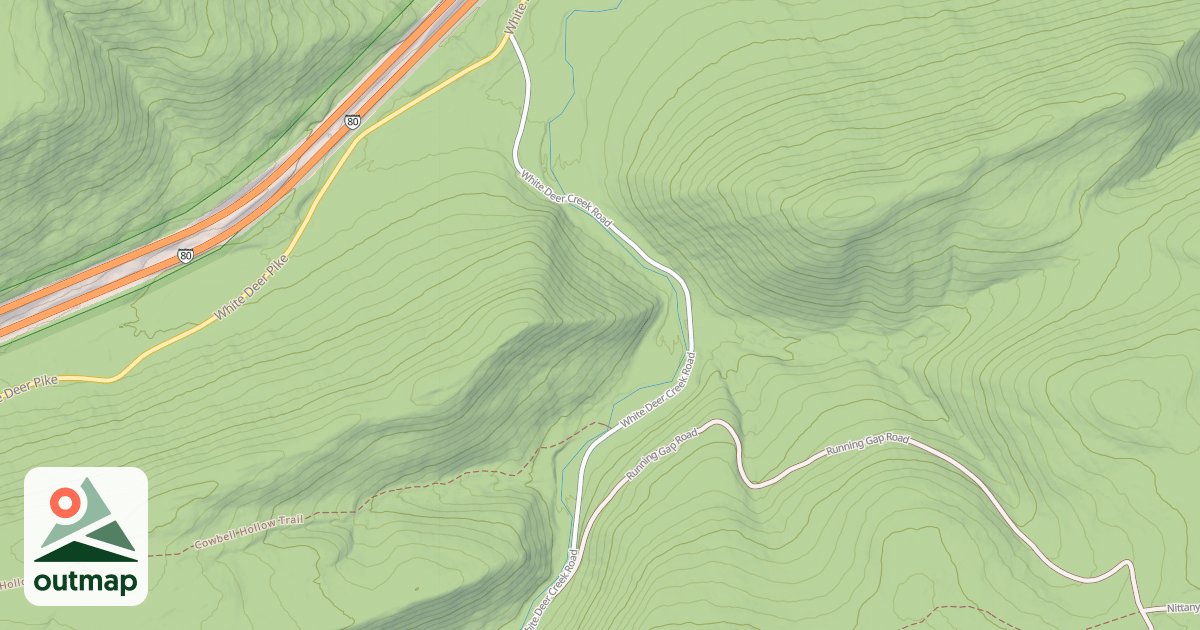 Map of Bald Eagle State Forest Snowmobile Trails