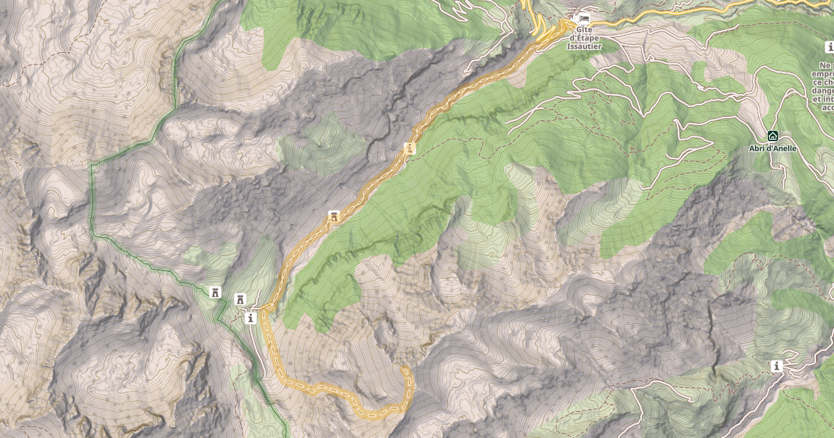 Map preview of Mont Pierre Châtel — Saint-Dalmas-le-Selvage