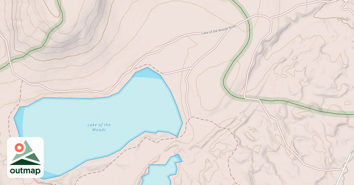 Map of LAKE OF THE WOODS