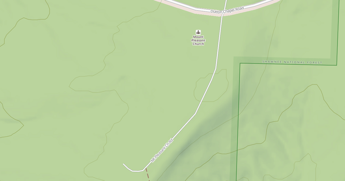 Map preview of MT PLEASANT CH RD