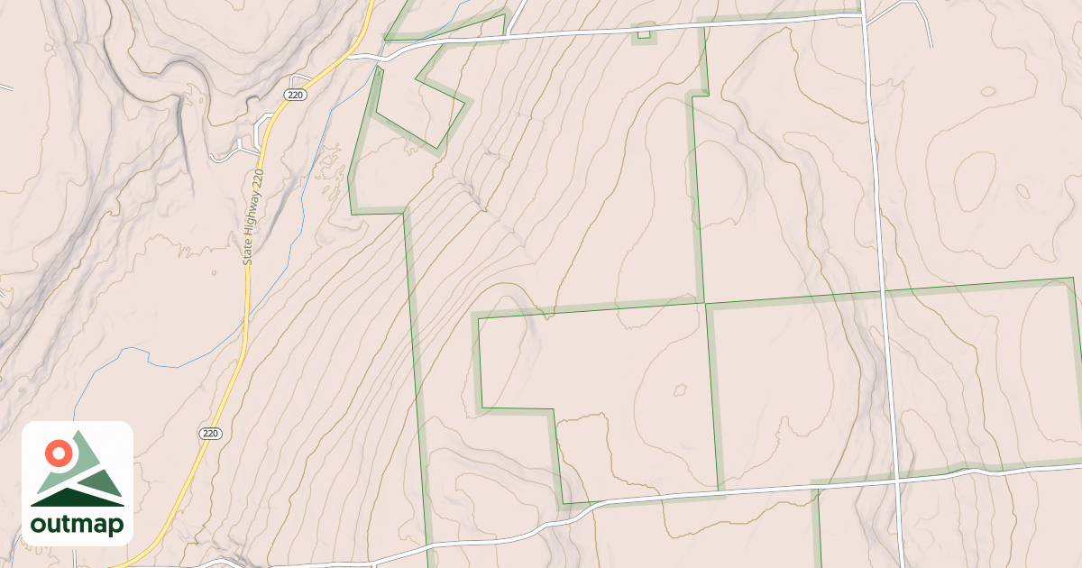 Map of Genegantslet Trail