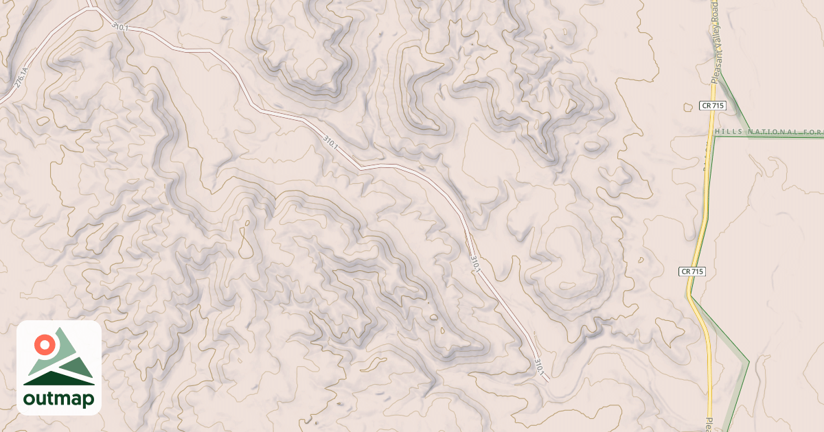 Map of USFS Motor Vehicle Use Map Trails 1744