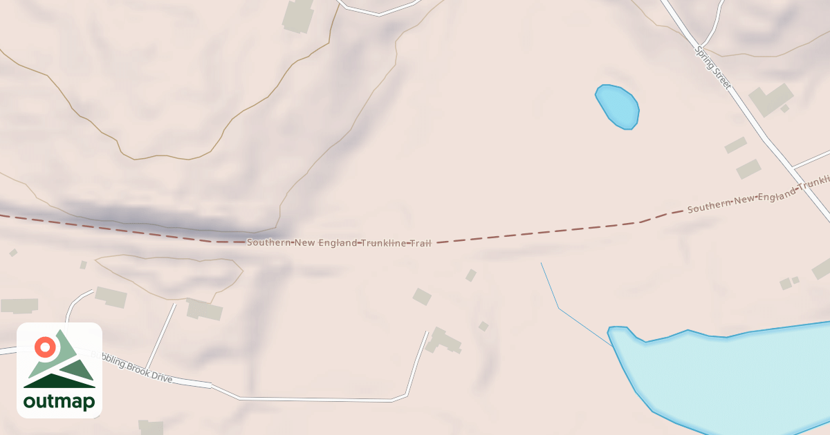 Map of Southern New England Trunkline Trail