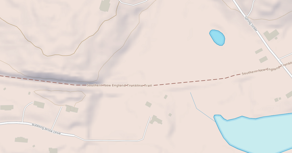 Map preview of Southern New England Trunkline Trail