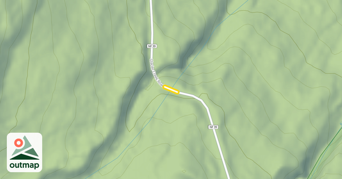 Map of Glacier Creek Road
